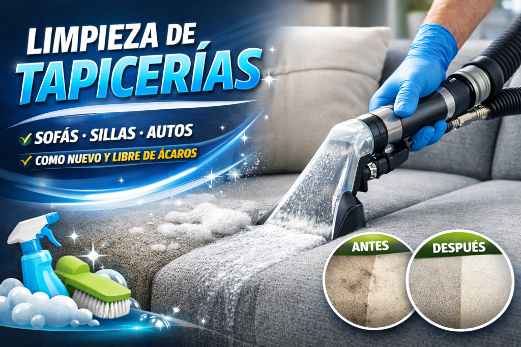 limpieza de tapiceria a domicilio en barcelona